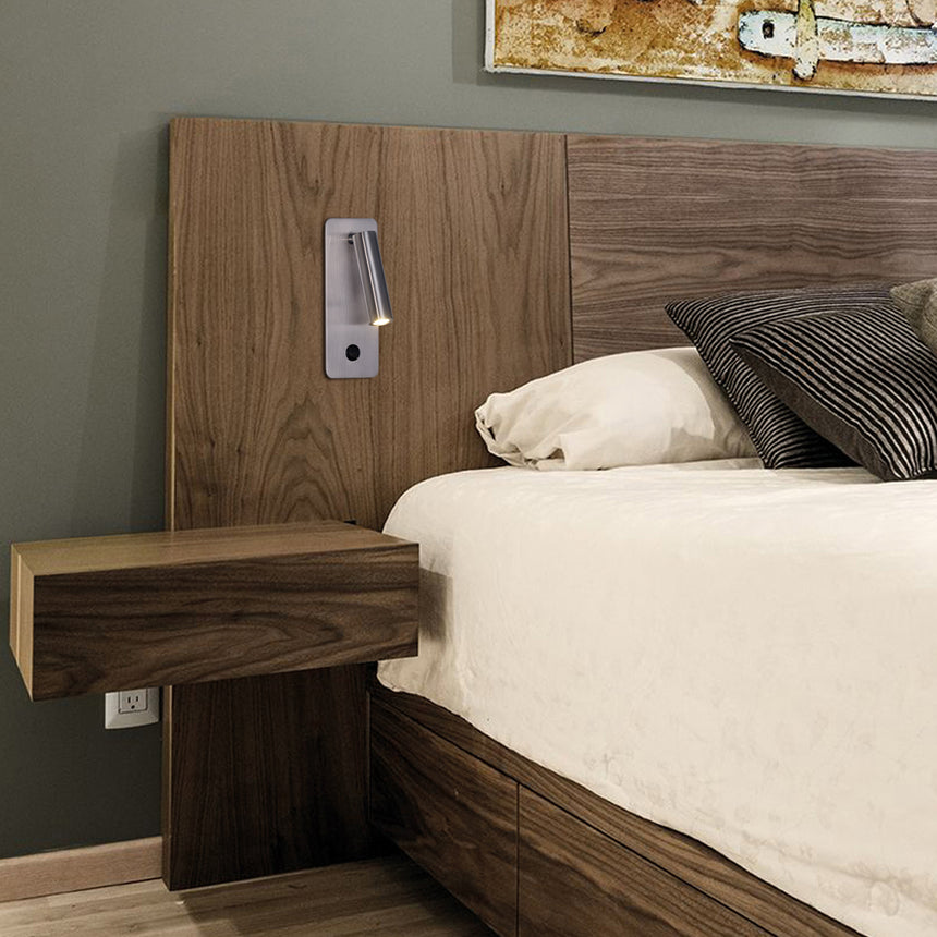 ACB Aron Empotrable LED niquel satinado 3W 3000K con interruptor E32401NS