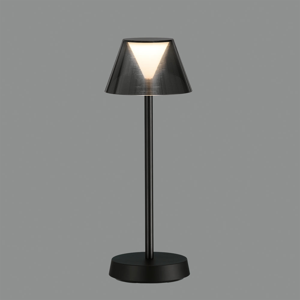 ACB Asahi Table Lamp 8190 Matte Black, 7W 3000K LED, CRI90 II IP54, Integrated LED, Touch Switch, Integrated Battery, Dimmable S81900N