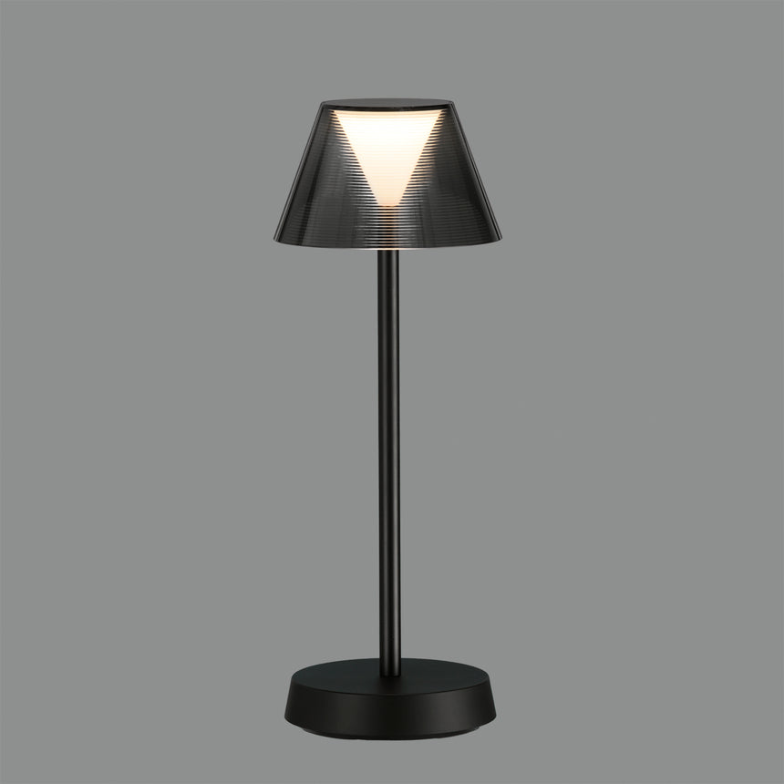 ACB Asahi Table Lamp 8190 Matte Black, 7W 3000K LED, CRI90 II IP54, Integrated LED, Touch Switch, Integrated Battery, Dimmable S81900N