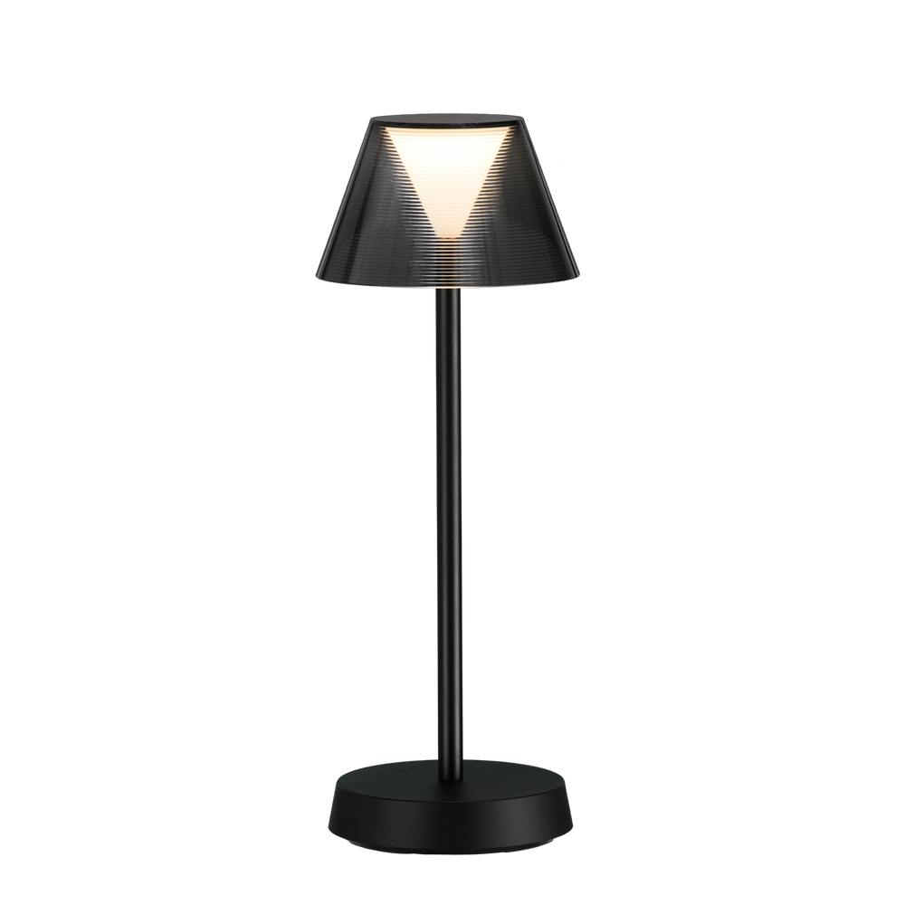 ACB Asahi Table Lamp 8190 Matte Black, 7W 3000K LED, CRI90 II IP54, Integrated LED, Touch Switch, Integrated Battery, Dimmable S81900N