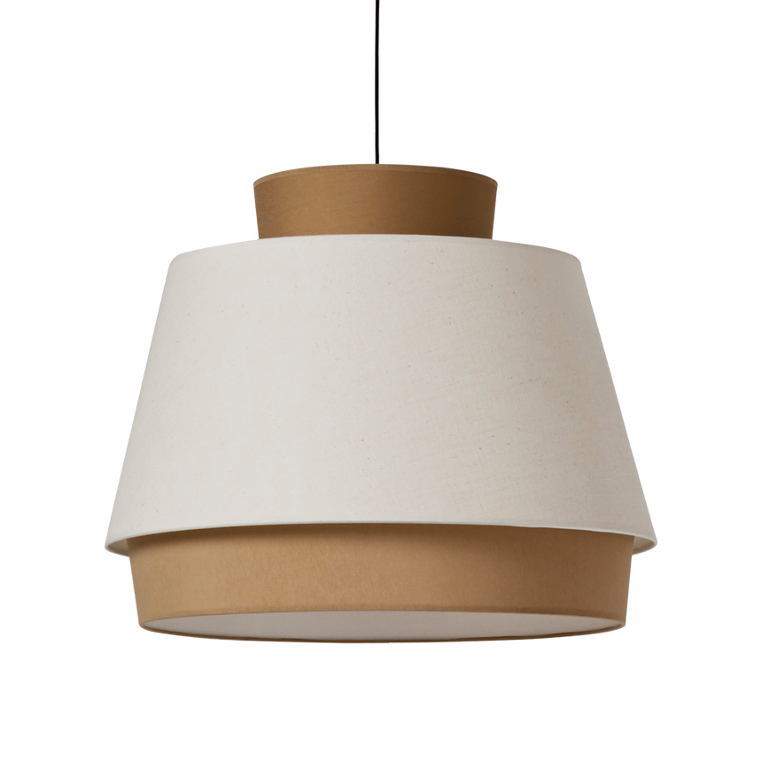 ACB Aspen Lámpara de techo colgante arena lino Kit negro LED E27 C39166ARLI