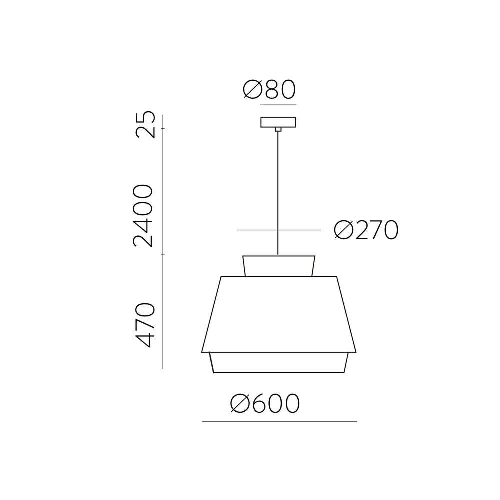 ACB Aspen Pendant Light Linen White Kit Black LED E27 C39166BLI