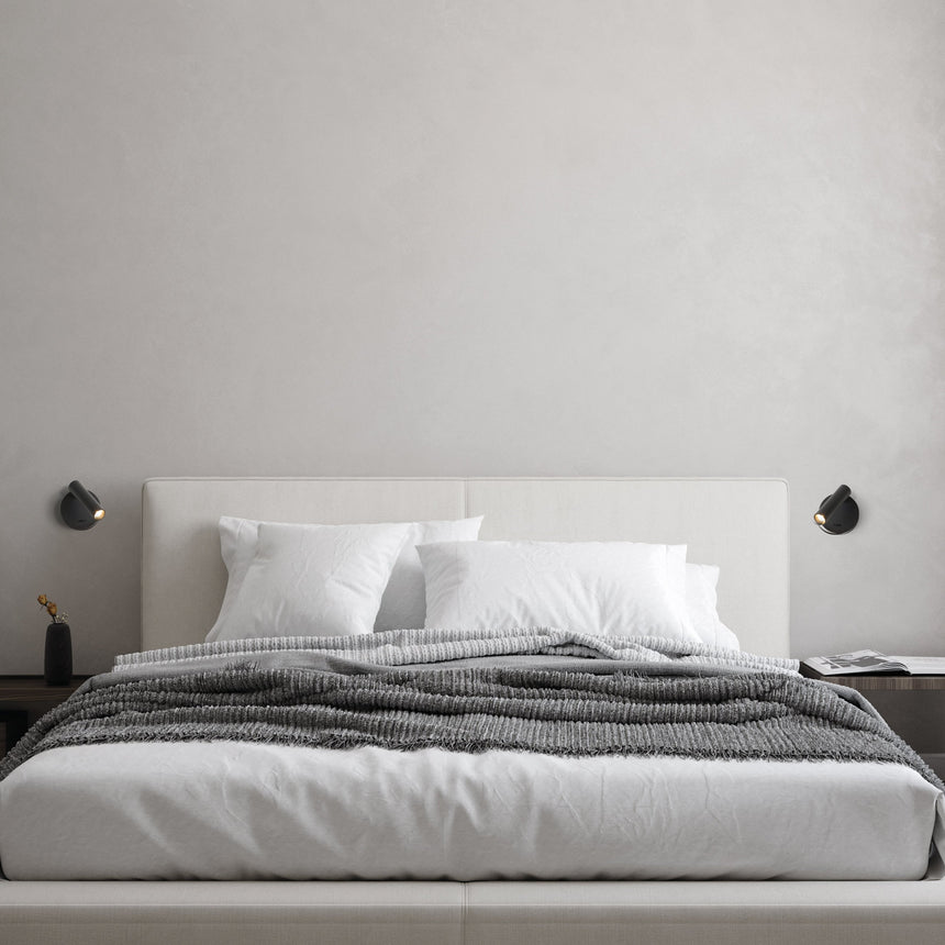 ACB Atria Aplique LED Negro Texturado 3W 3000K interruptor Orientable A3925000N