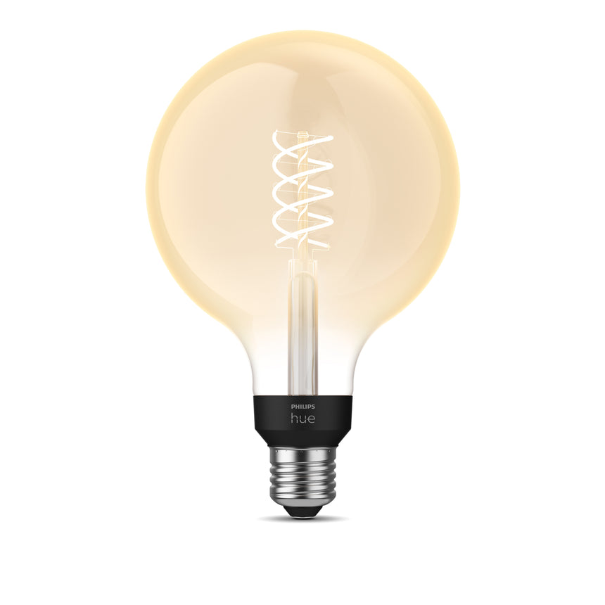 Philips Hue White Bombilla LED globo filament ámbar White E27 7W 871951434302300 550lm - vista alternativa