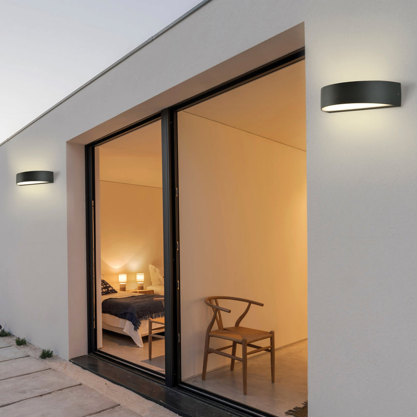 ACB Aysel Aplique IP65 LED 2x5W 3000K antracita texturado A2069000GR