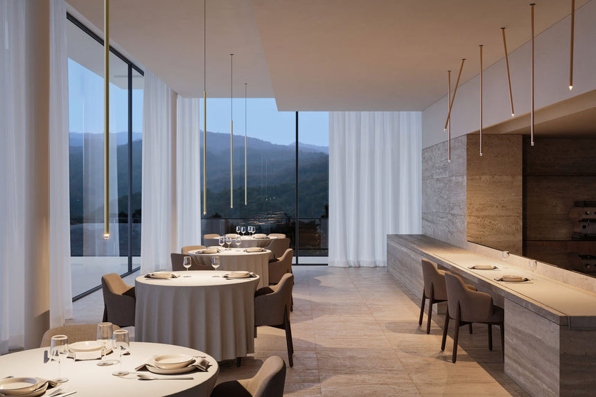 Lodes Lámpara colgante A-Tube Nano grande negro mate LED 2700K 15824-2020