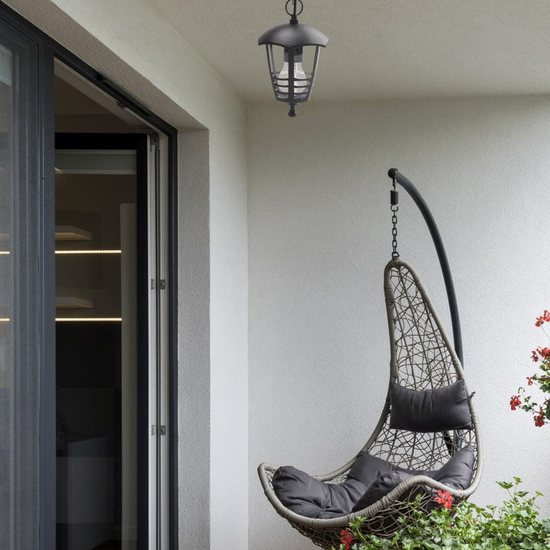 Fabrilamp Alnilan Aplique Exterior Aluminio 1xe27 Negro Ip44 20x17,5x13 Cm 150261109