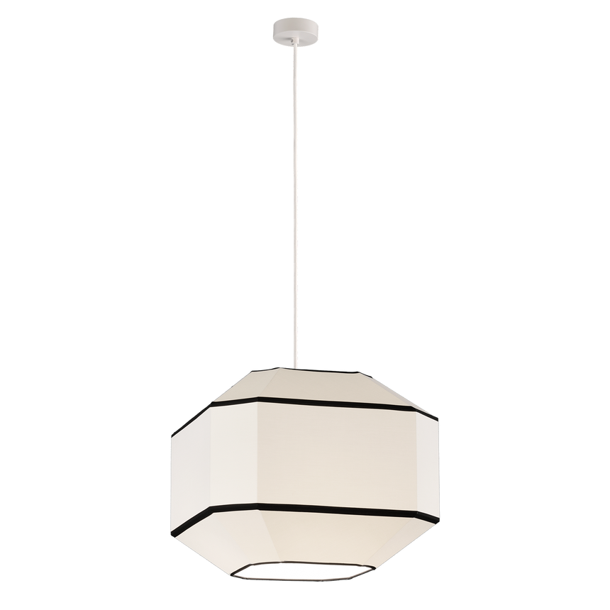 ACB Bauhaus Pendant Ceiling Lamp White Black Kit White LED E27 C3917482BN