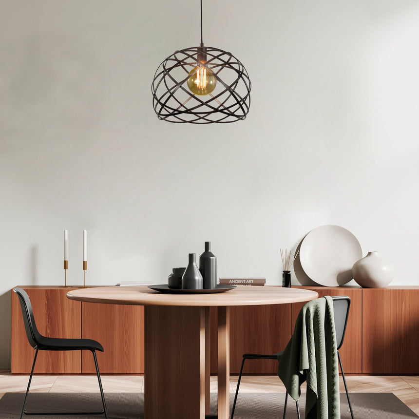 ACB Bellona Pendant Ceiling Lamp 3711/38 Black LED E27 15W, C371151N