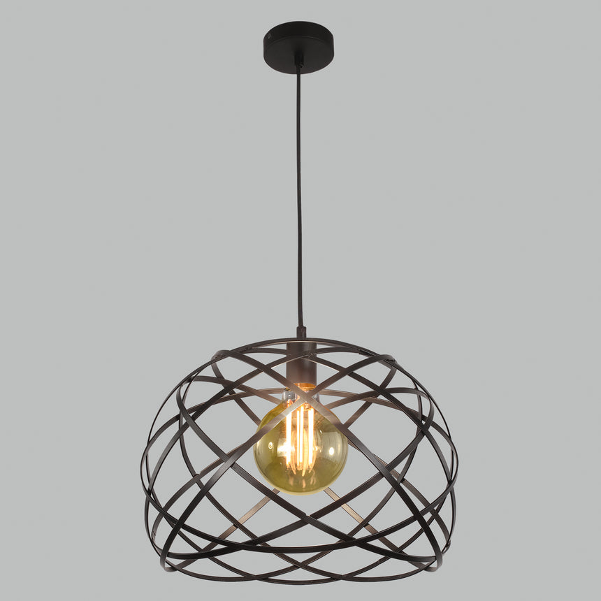 ACB Bellona Pendant Ceiling Lamp 3711/38 Black LED E27 15W, C371151N