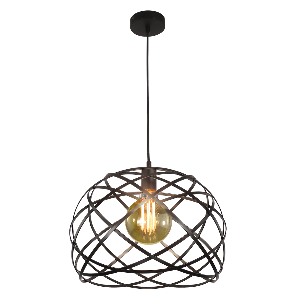 ACB Bellona Pendant Ceiling Lamp 3711/38 Black LED E27 15W, C371151N