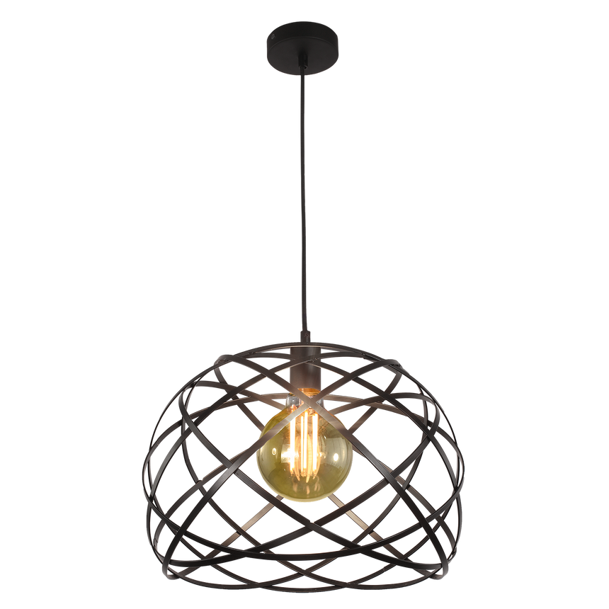 ACB Bellona Pendant Ceiling Lamp 3711/38 Black LED E27 15W, C371151N