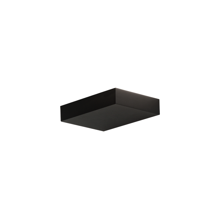 ACB Brick Wall Lamp 16/3972-20 Textured Black, LED 20W 2200lm, CRI90, integrated LED, Kelvin 3000K-4000K Slide Switch, Microprismatic Diffuser A3972071N