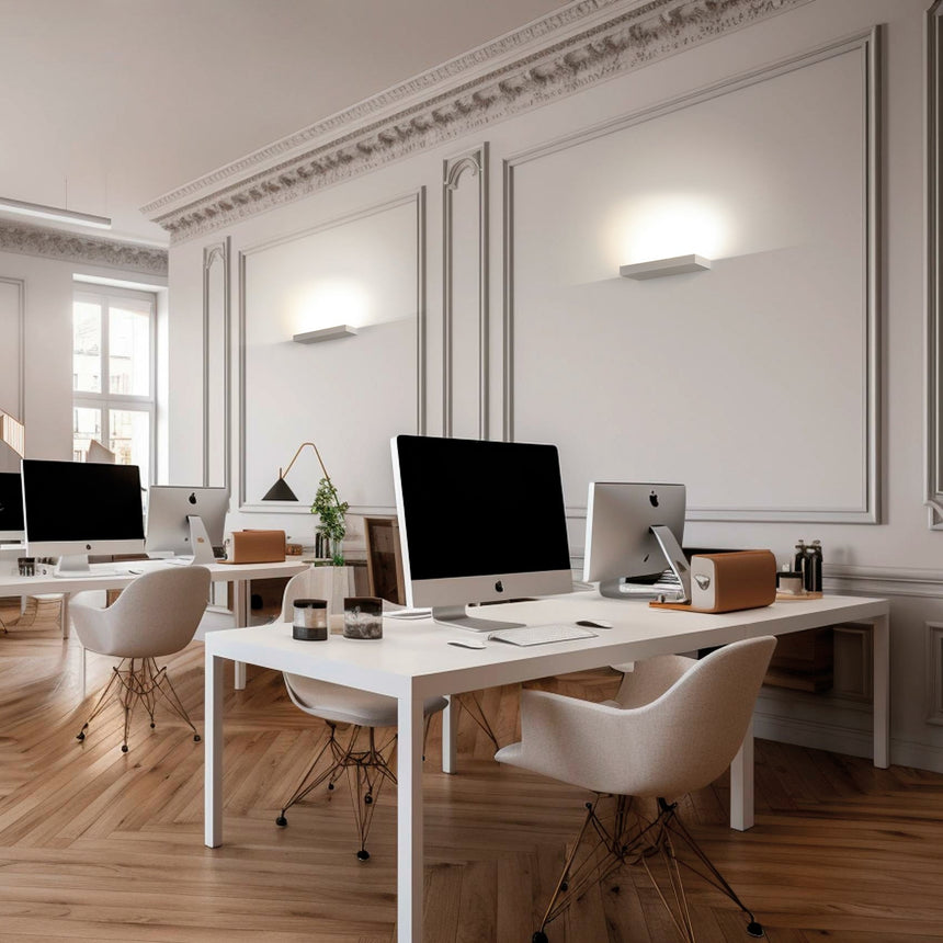 ACB Brick Aplique LED blanco texturado 38W 2700K-3000K Slide Switch Difusor Microprismatico A3972170B