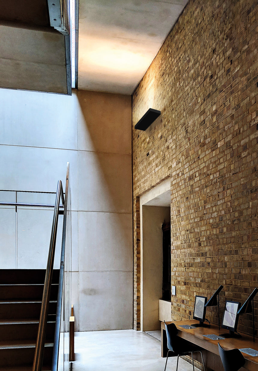 ACB Brick Aplique LED Negro Texturado 38W 3000K-4000K Slide Switch A3972171N