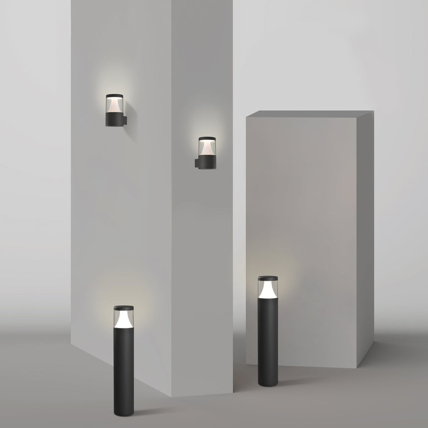 ACB Brisk Aplique Solar LED 3W 3000K IP65 batería antracita texturado AS2085000GR