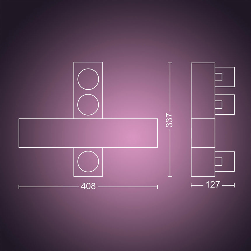 Philips Hue White and Color Ambiance Foco Centris blanco RGBW 25W 5060831P7 350lm - imagen 9