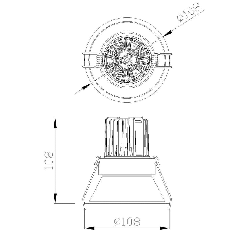 Mantra Formentera Foco Empotrable LED blanco C0074