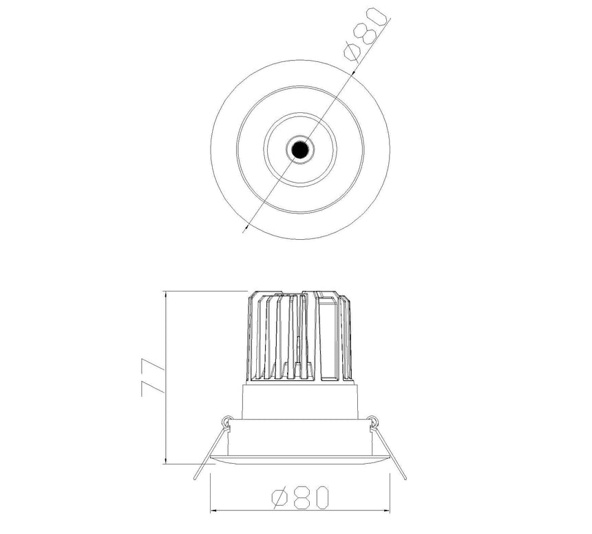 Mantra Formentera Foco Empotrable LED blanco C0076