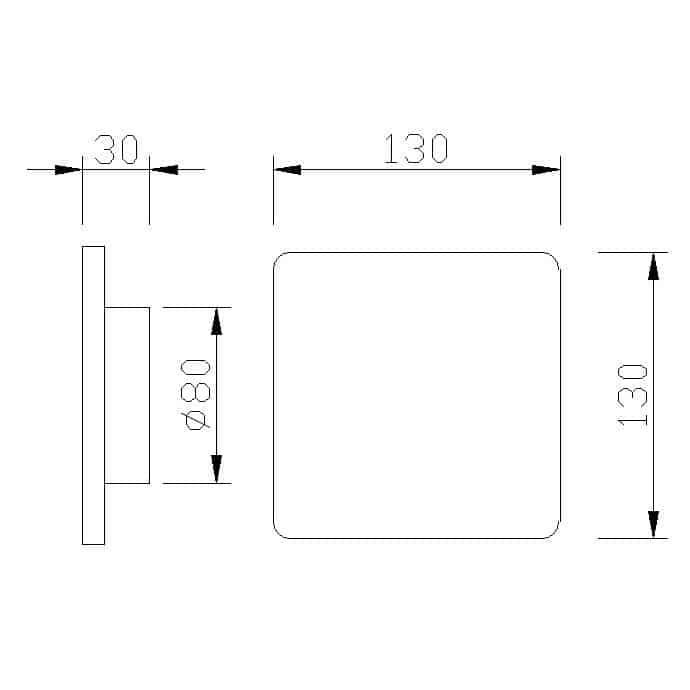 Mantra Bora Bora Aplique LED blanco C0103
