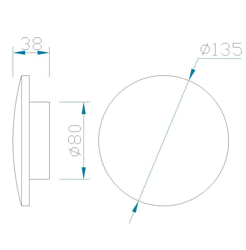 Mantra Bora Bora Aplique LED gris C0111