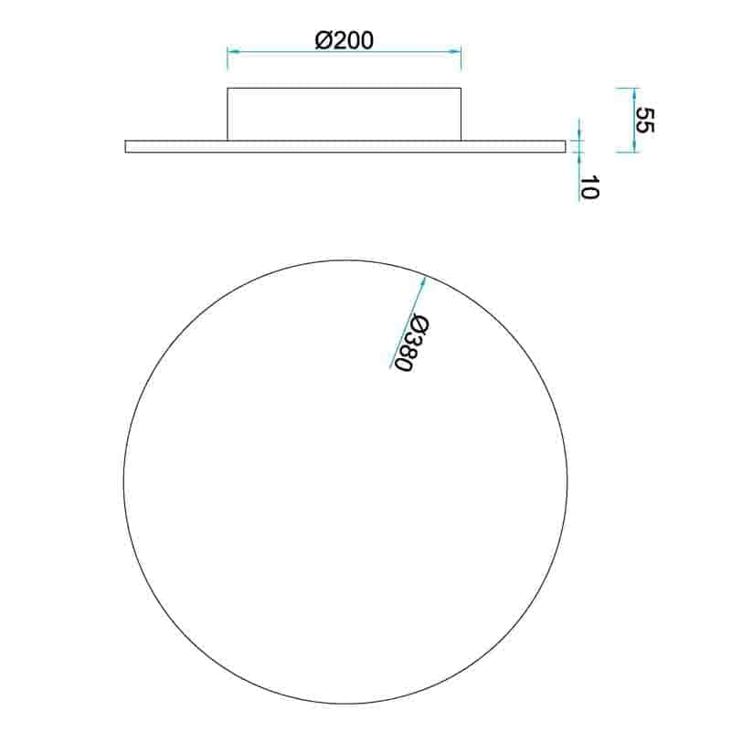Mantra Bora Bora Ceiling/Wall Light LED white C0125