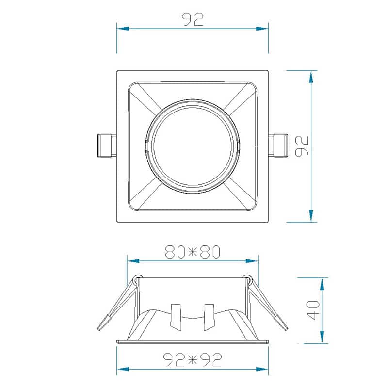Mantra Comfort GU10 Recessed white C0162