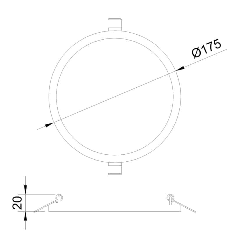 Mantra Saona Empotrable LED blanco C0182