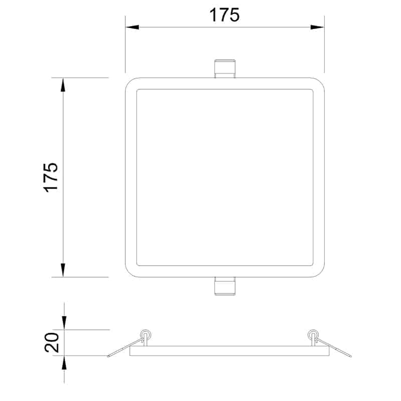 Mantra Saona Recessed LED white C0192