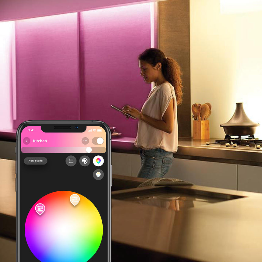 Philips Hue White and Color Ambiance Tira LED plus blanco RGBW 12W 871869970344800 1030lm - imagen 3