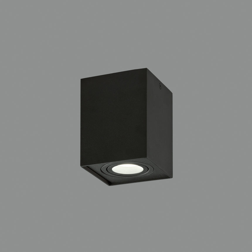 ACB Carre Plafón LED Negro GU10 8W Orientable P376210N