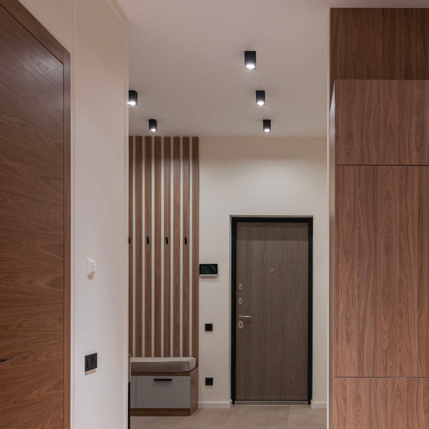 ACB Carre Plafón LED Negro GU10 8W Orientable P376210N