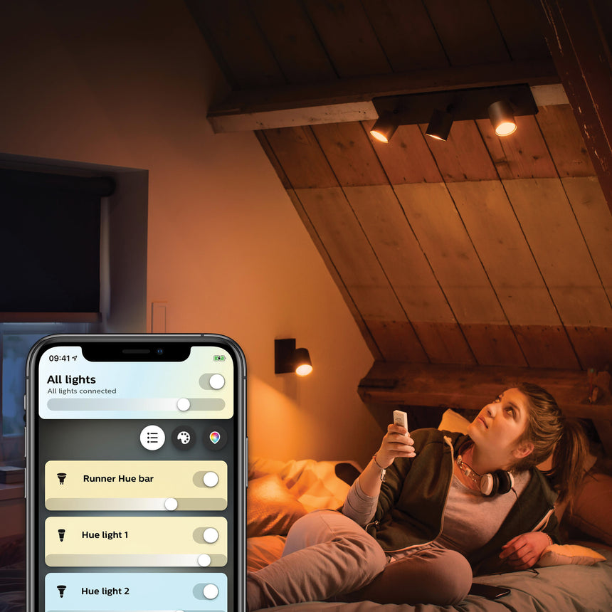Philips Hue Foco Runner negro White Ambiance 4,2W 400lm 8720169320598