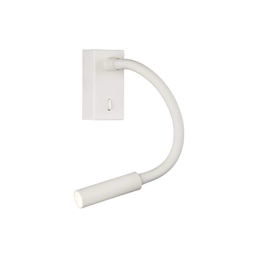 ACB Cio Aplique LED 3W 3000K con interruptor orientable blanco texturado A3239101B