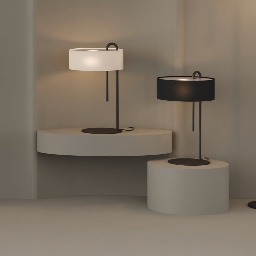 ACB Clip Table Lamp 8178 Black Textured, LED E27 15W, I, Cable Switch S8178N