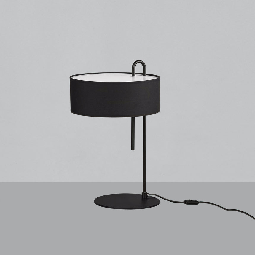 ACB Clip Table Lamp 8178 Black Textured, LED E27 15W, I, Cable Switch S8178N