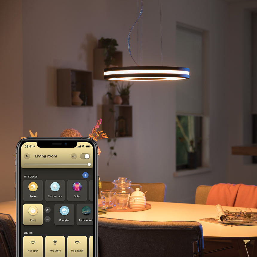 Philips Hue Lámpara colgante Being negro White Ambiance 25W 4098430P6 2900lm