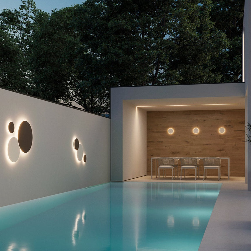 ACB Combo Aplique LED 11W IP65 2700K-3000K Slide Switch blanco texturado A3966170B