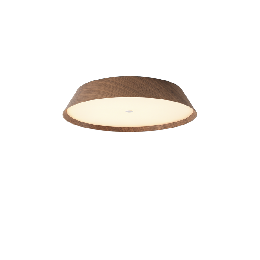 Plafón de techo ACB Cora Madera Nogal y Negro Texturado Ø42cm P4015170WAL - vista alternativa