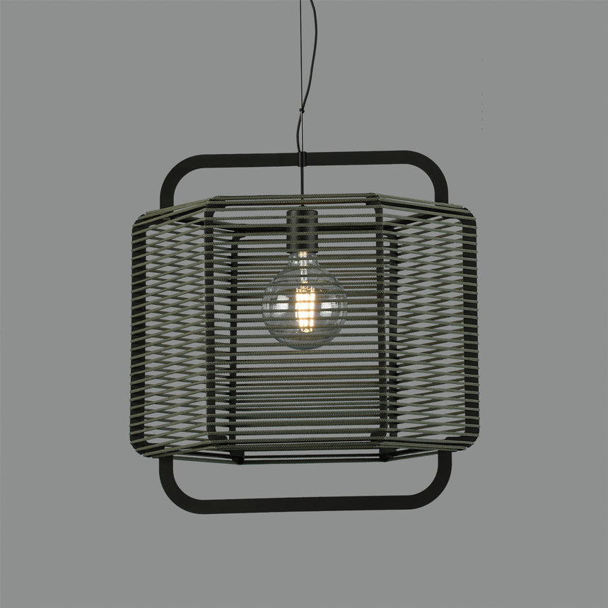 ACB Corda Pendant Ceiling Lamp 3901/50 Textured Black/Alga, LED E27 15W, C39015NAL