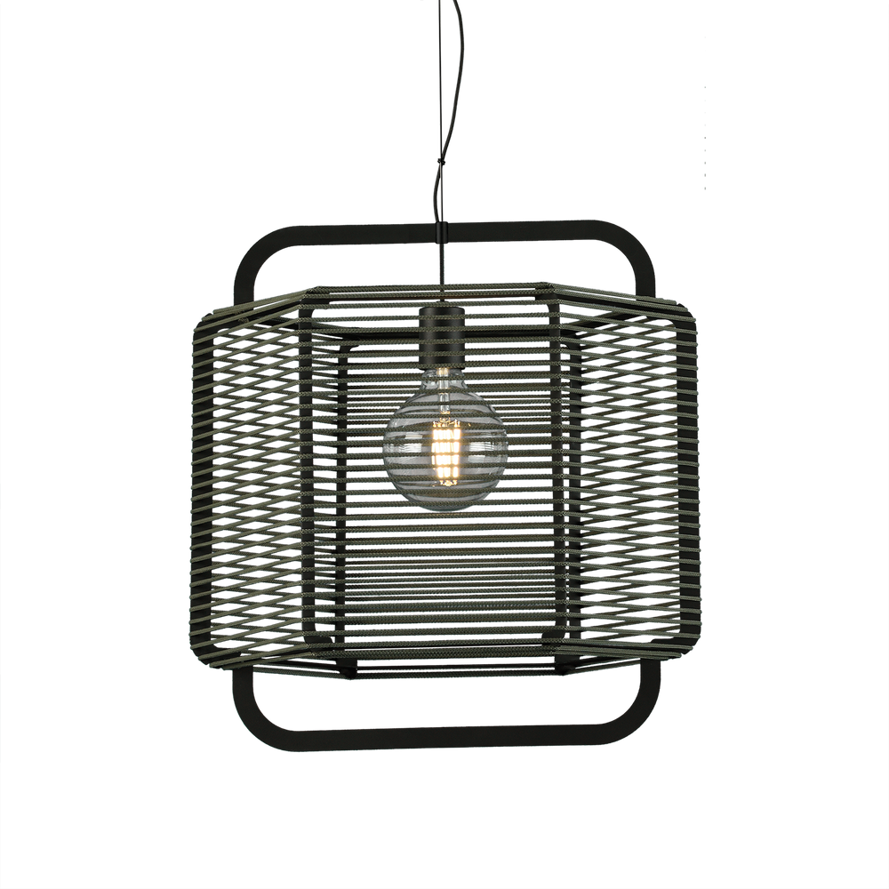 ACB Corda Pendant Ceiling Lamp 3901/50 Textured Black/Alga, LED E27 15W, C39015NAL