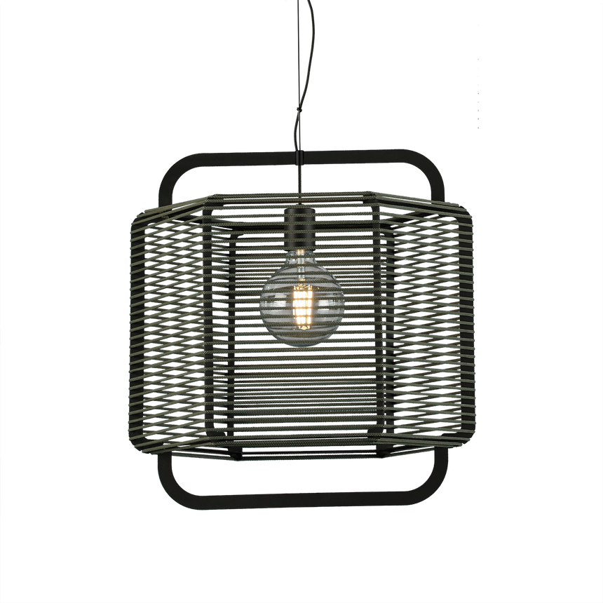 ACB Corda Pendant Ceiling Lamp 3901/50 Textured Black/Alga, LED E27 15W, C39015NAL