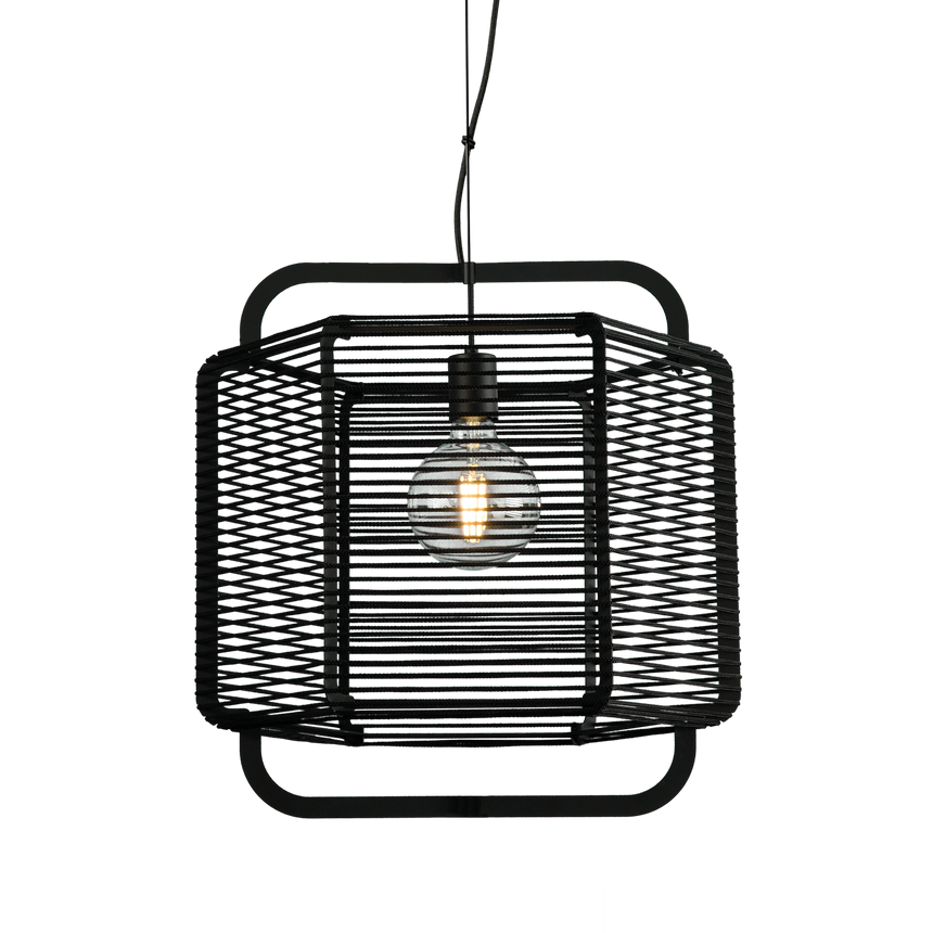 ACB Corda Pendant Light 3901/50 Textured Black/Black, LED E27 15W, C39015NN