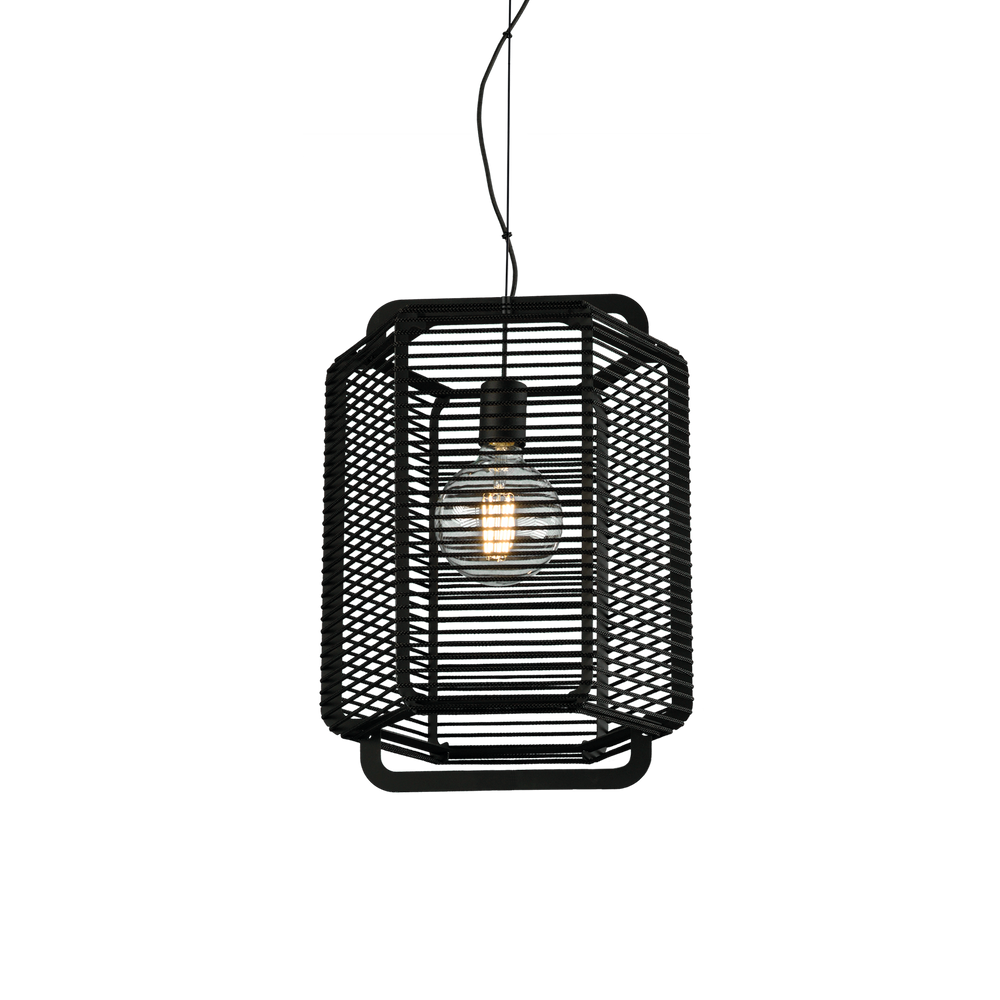 ACB Corda Pendant Ceiling Lamp 3901/35 Textured Black/Black, LED E27 15W, C39013NN