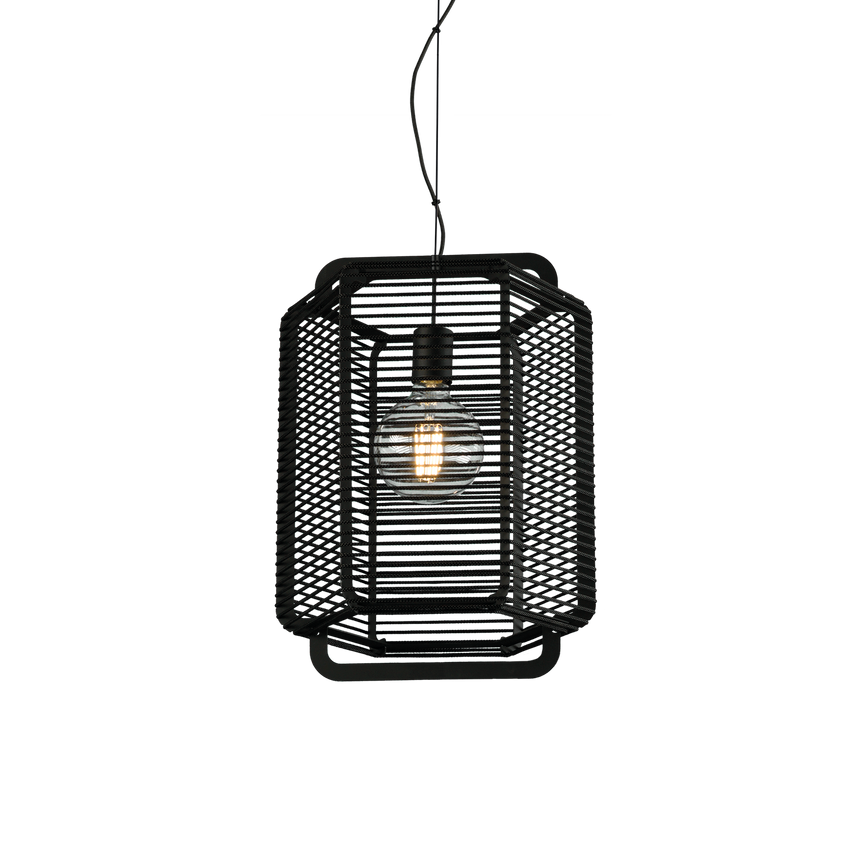 ACB Corda Pendant Ceiling Lamp 3901/35 Textured Black/Black, LED E27 15W, C39013NN