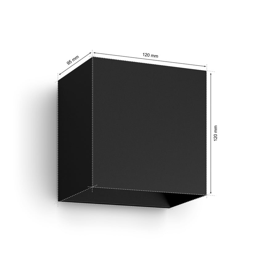 Philips Hue White and Color Ambiance Aplique de pared Resonate negro RGBW 8W IP44 871951446677700 - imagen 8