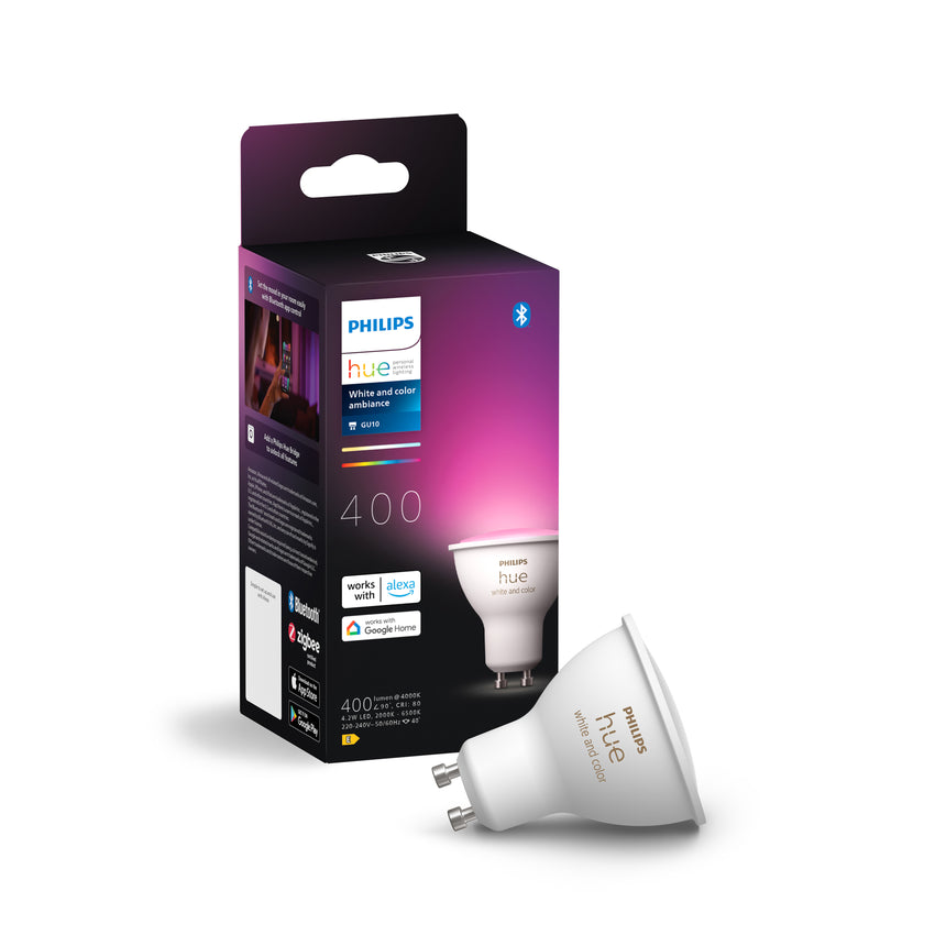 Philips Hue White and Color Ambiance GU10 - Focos inteligentes Luz blanca y de c 229754