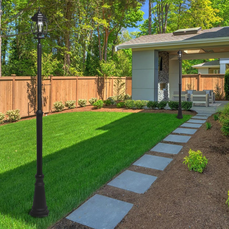 Fabrilamp Caelum Farola Exterior Aluminio 1xe27 Negro Ip44 228x18x18 Cm 149541009