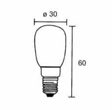 EB BOMBILLA PEBETERO 10W E27 30X60 220V