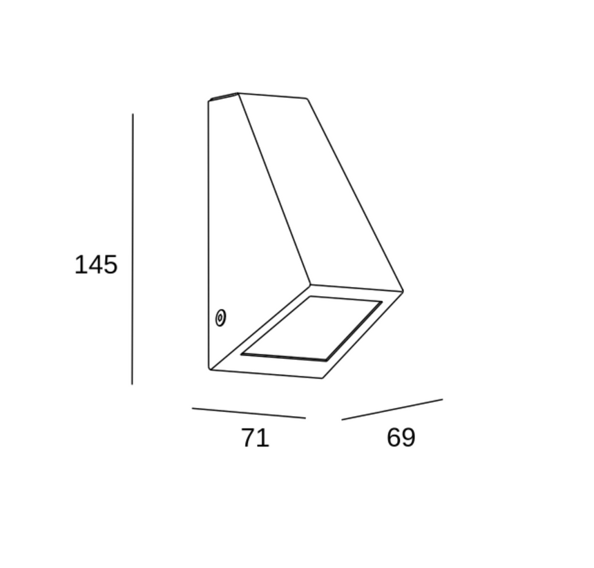 Forlight KAREN Aplique de jardín 1L gris PX-1900-GRI